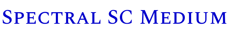 Spectral SC Medium 字体